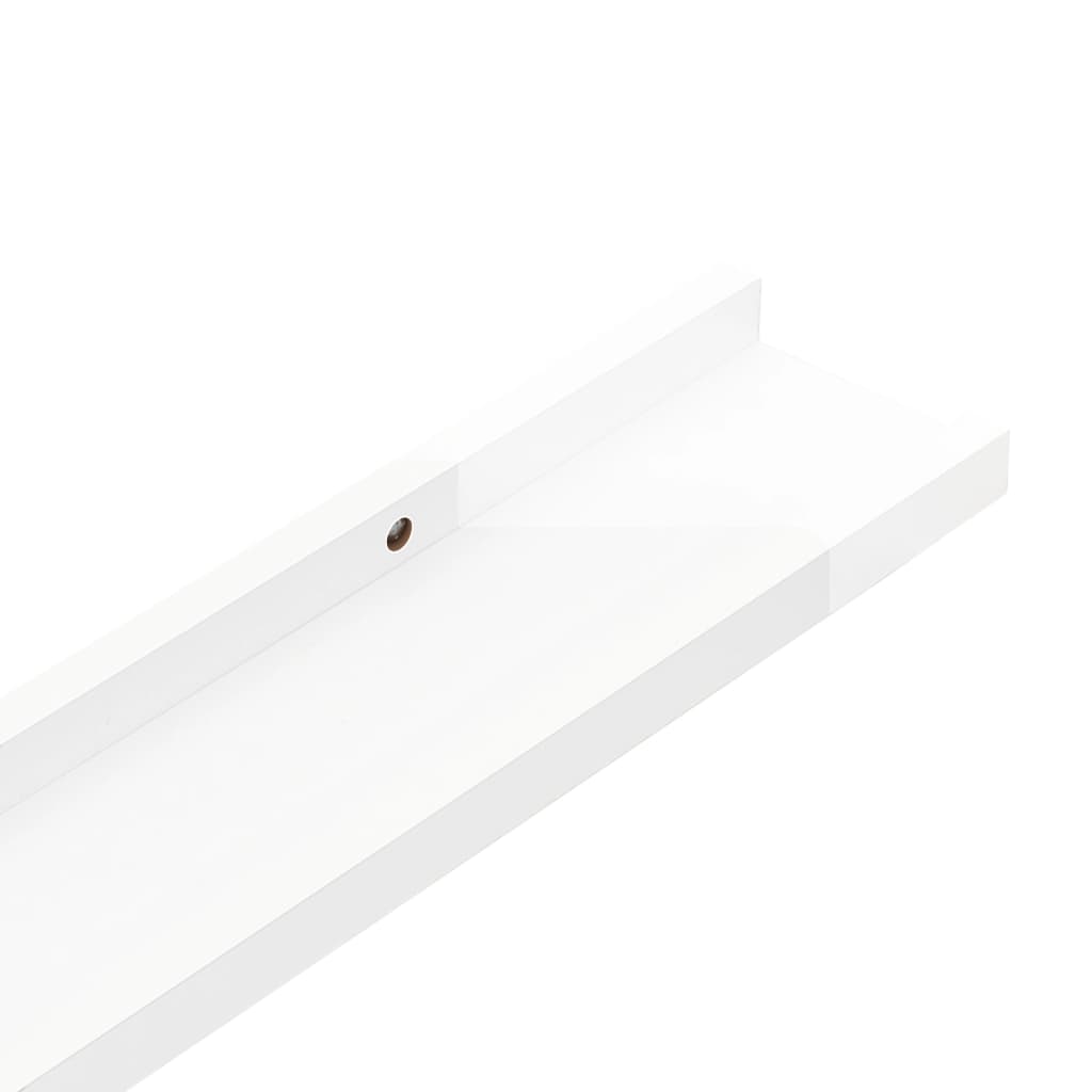 2 db magasfényű fehér fali polc 60 x 9 x 3 cm 2 db magasfényű fehér fali polc 60 x 9 x 3 cm