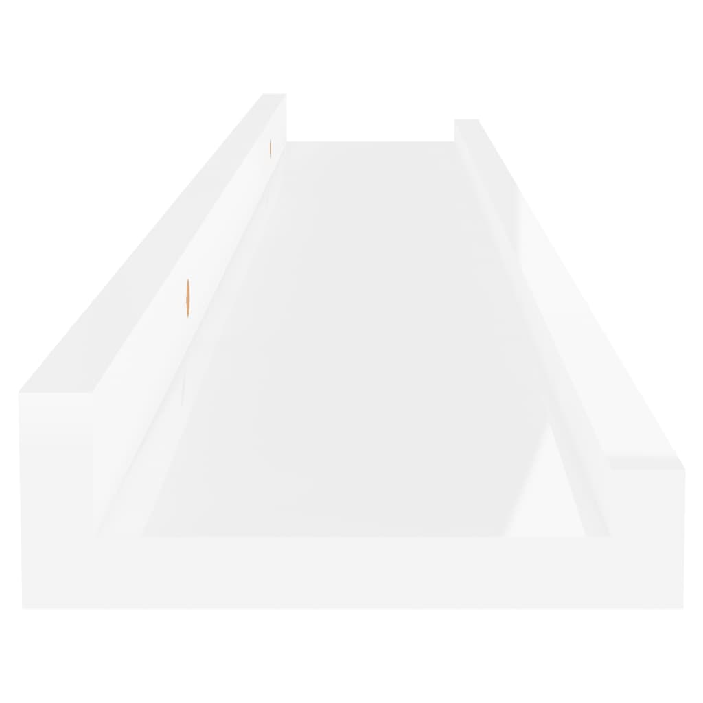 2 db magasfényű fehér fali polc 60 x 9 x 3 cm 2 db magasfényű fehér fali polc 60 x 9 x 3 cm