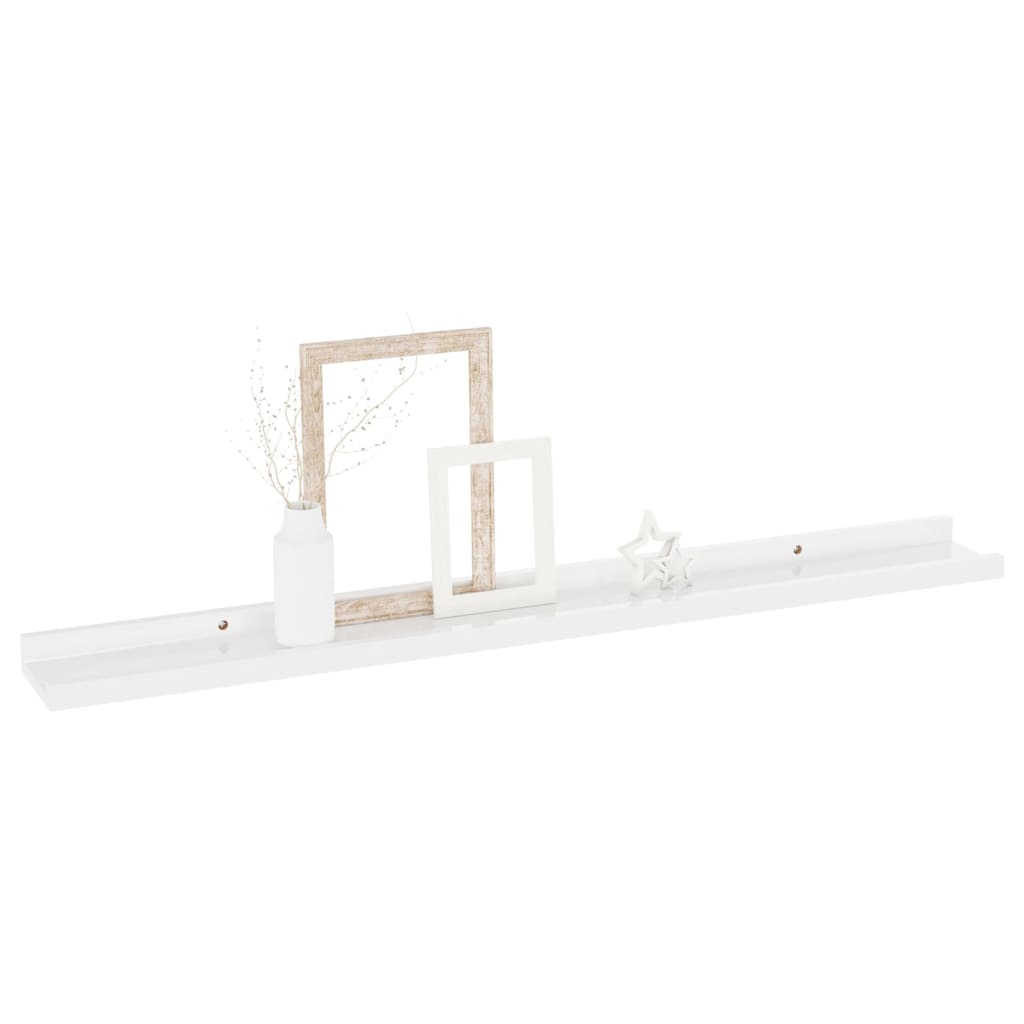 2 db magasfényű fehér fali polc 80 x 9 x 3 cm 2 db magasfényű fehér fali polc 80 x 9 x 3 cm