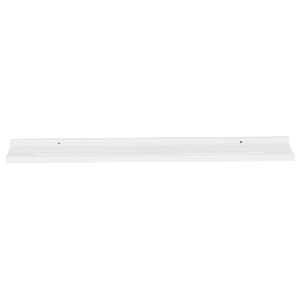 4 db magasfényű fehér fali polc 100 x 9 x 3 cm 4 db magasfényű fehér fali polc 100 x 9 x 3 cm