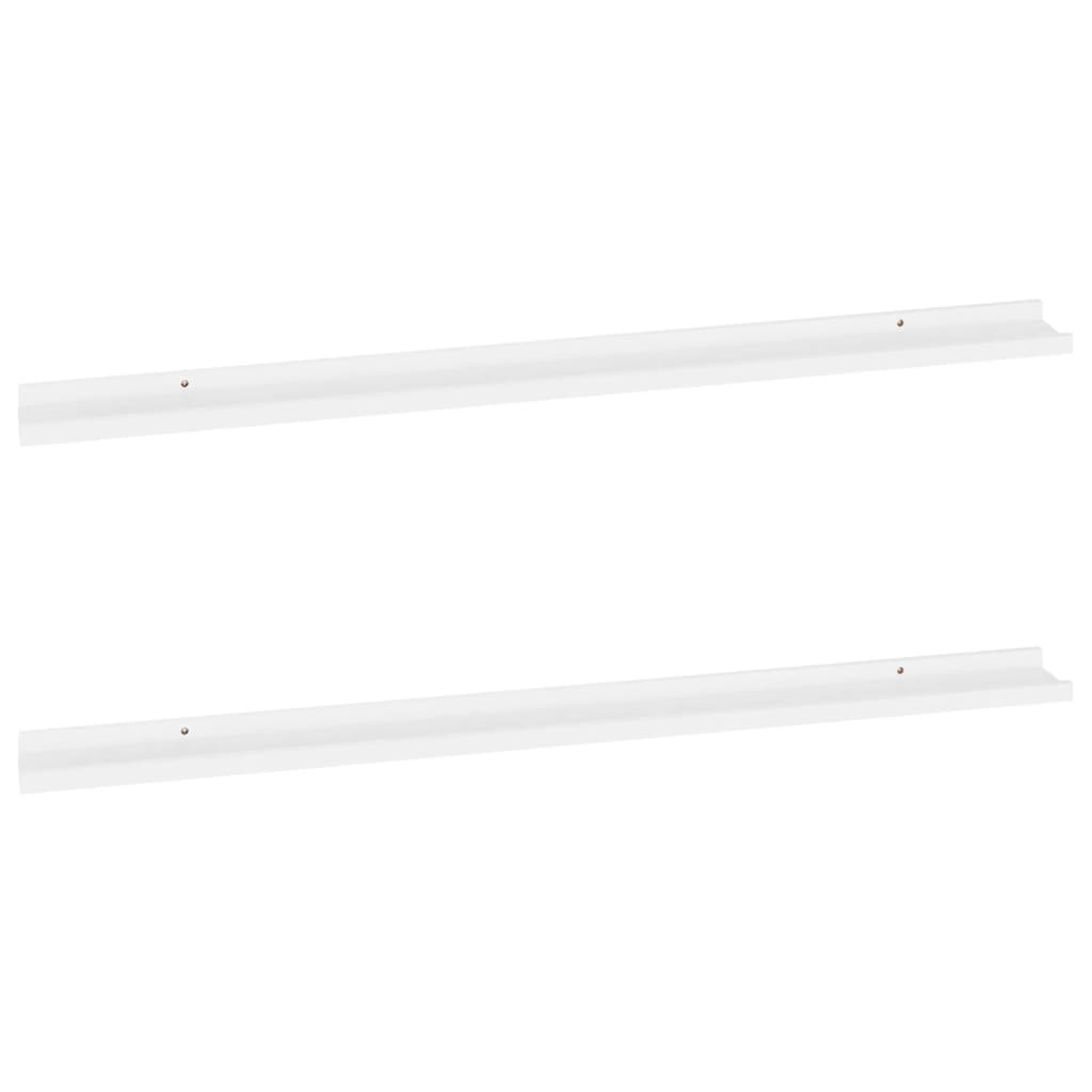 2 db fehér fali polc 115 x 9 x 3 cm 2 db fehér fali polc 115 x 9 x 3 cm