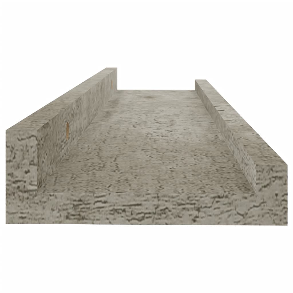 2 db betonszürke fali polc 40 x 9 x 3 cm