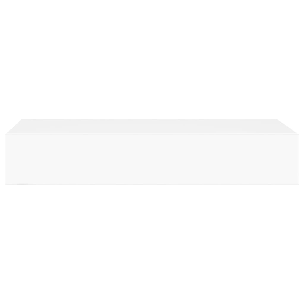 2 db fehér falra szerelhető fiókos polc 60 x 23,5 x 10 cm