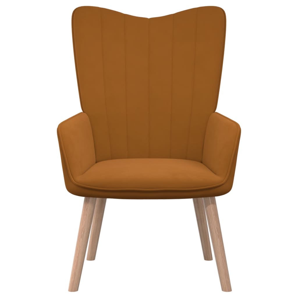 Barna bársony pihenőszék