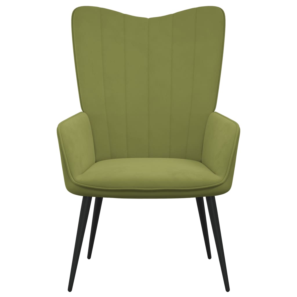 Világoszöld bársony pihenőszék