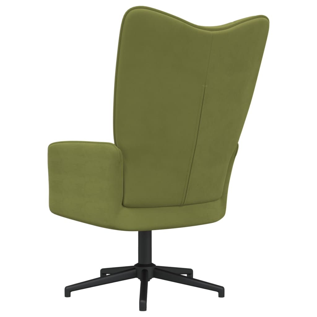 Világoszöld bársony pihenőszék