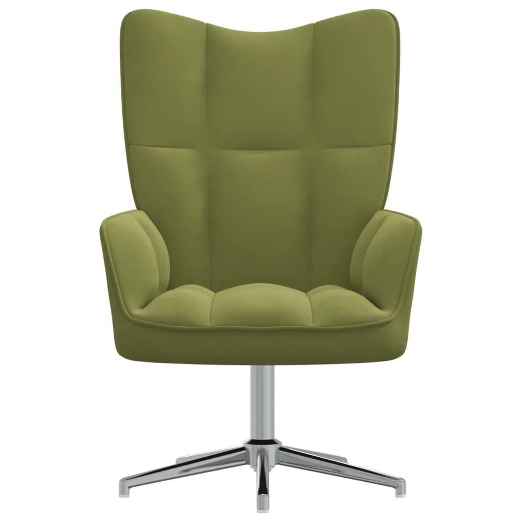 Világoszöld bársony pihenőszék