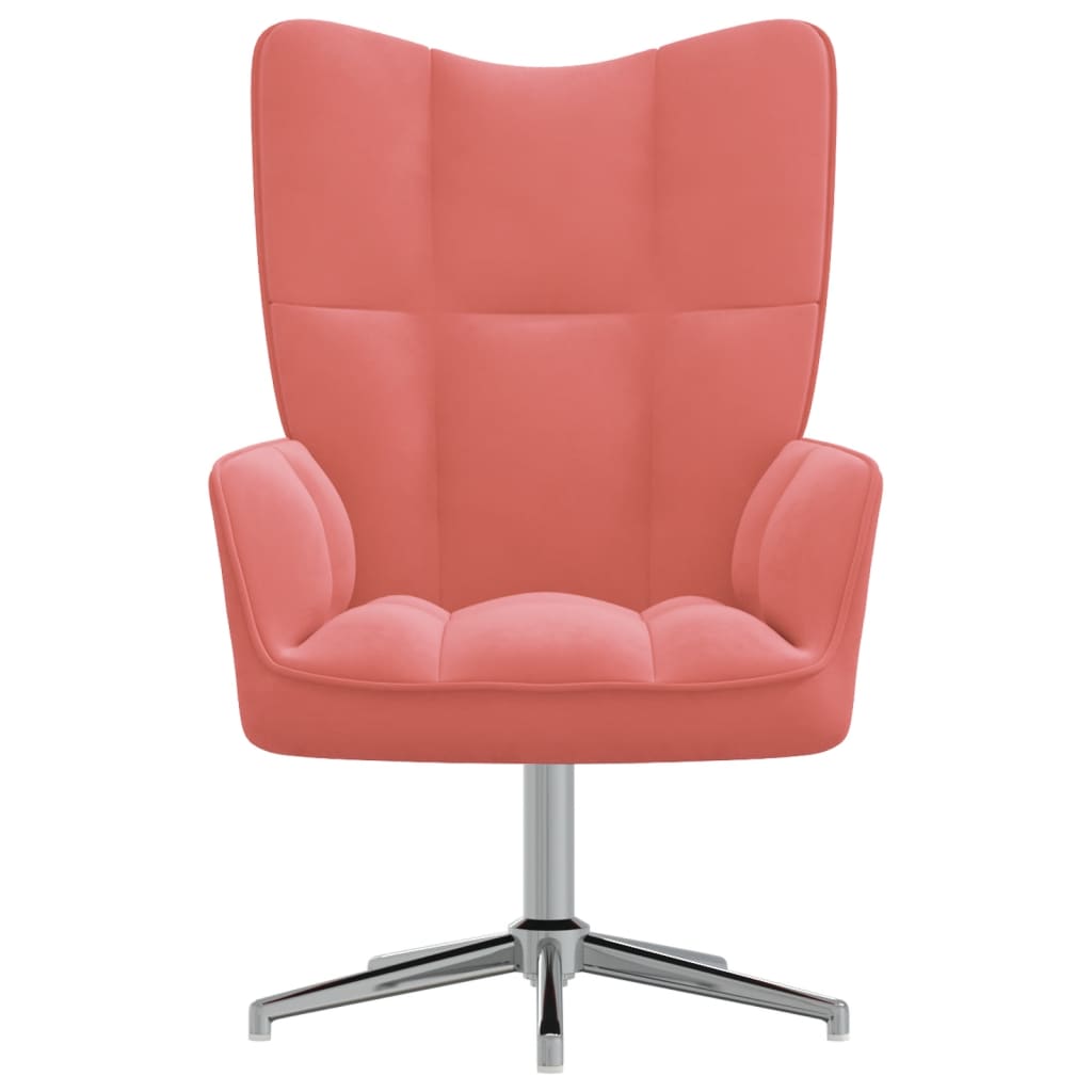 Rózsaszín bársony pihenőszék