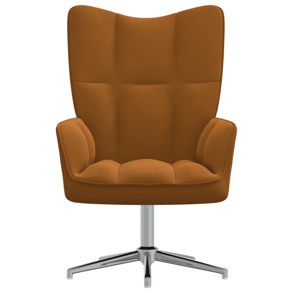 Barna bársony pihenőszék