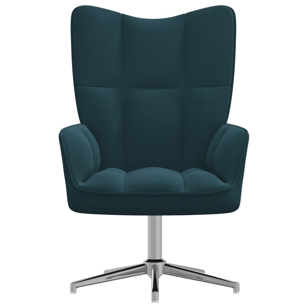 Kék bársony pihenőszék