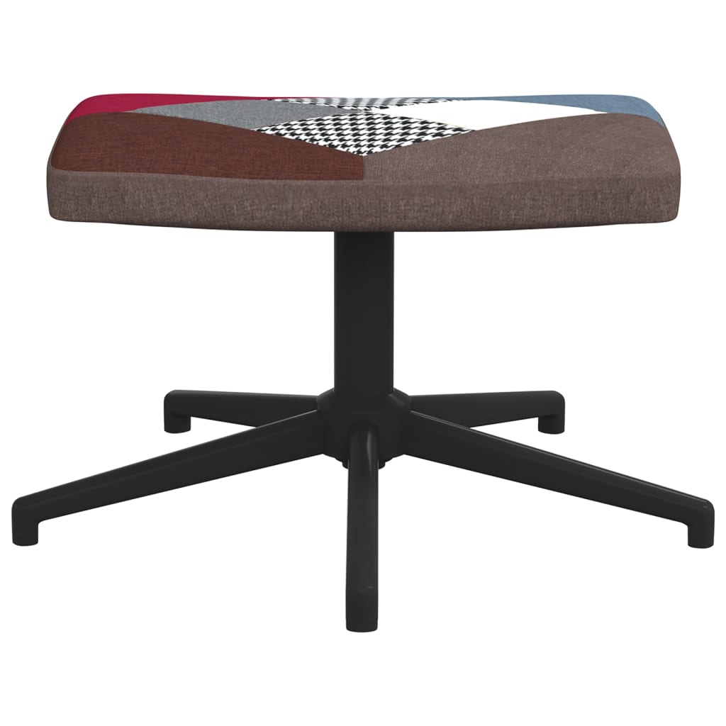 Foltvarrott szövet pihenőszék lábtartóval