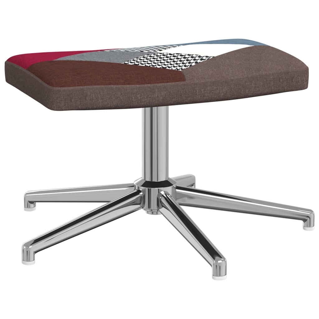 Foltvarrott szövet pihenőszék lábtartóval