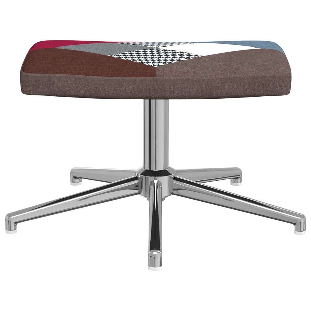 Foltvarrott szövet pihenőszék lábtartóval