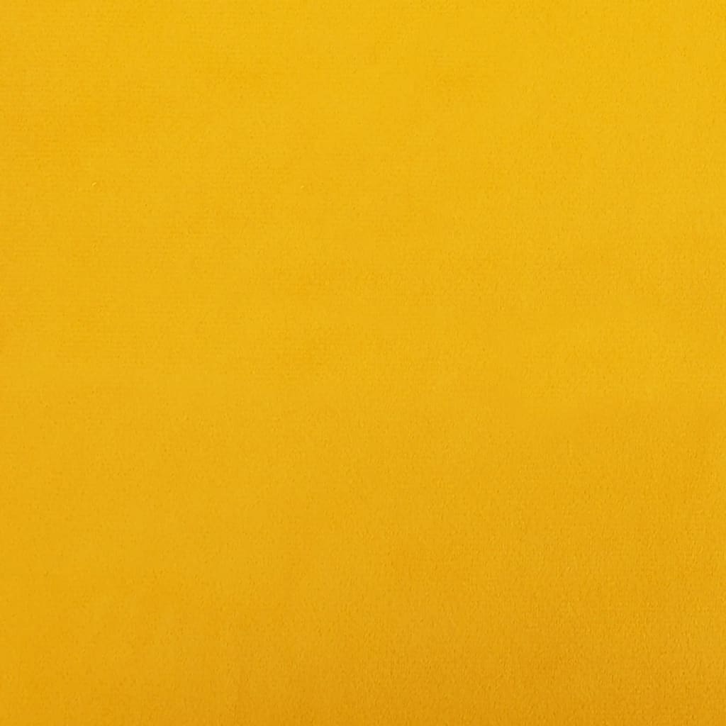 Sárga bársonyszék falábakkal