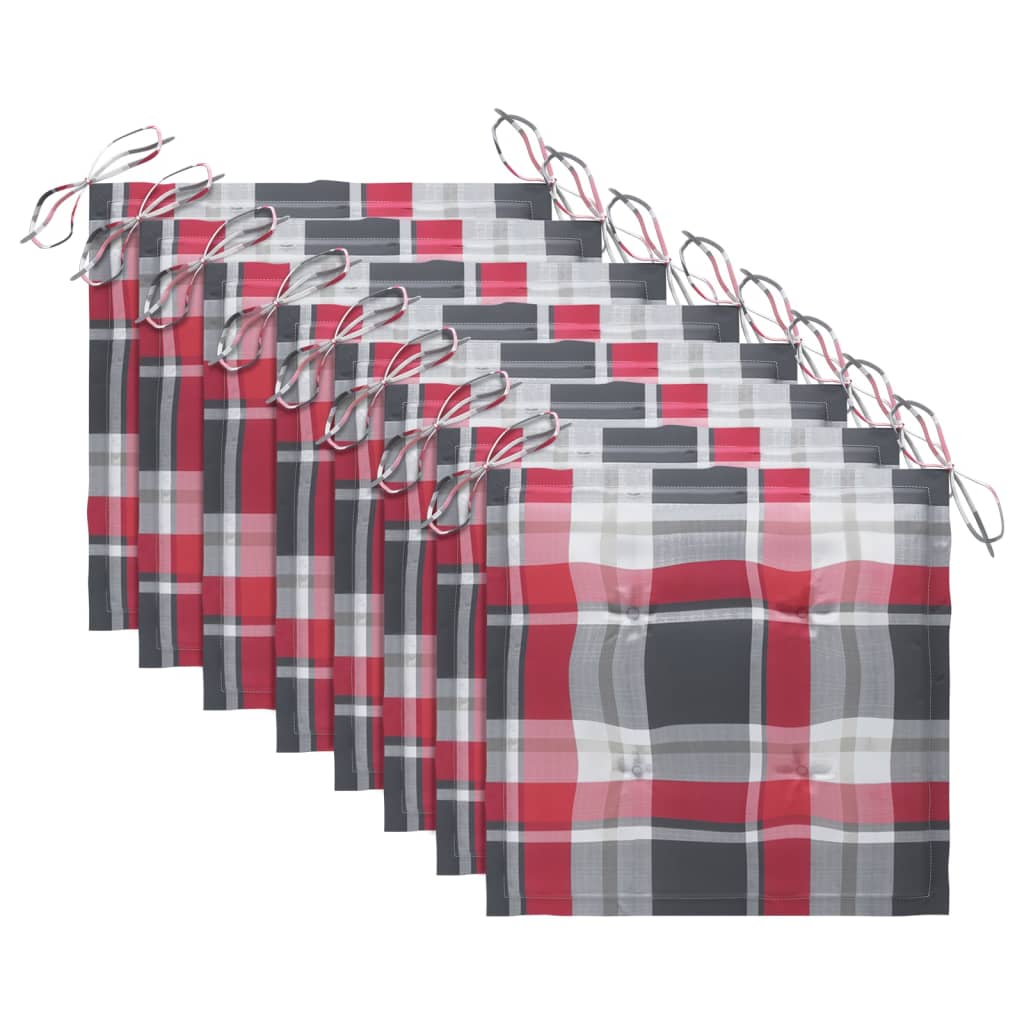 8 db tömör tíkfa kerti szék párnával