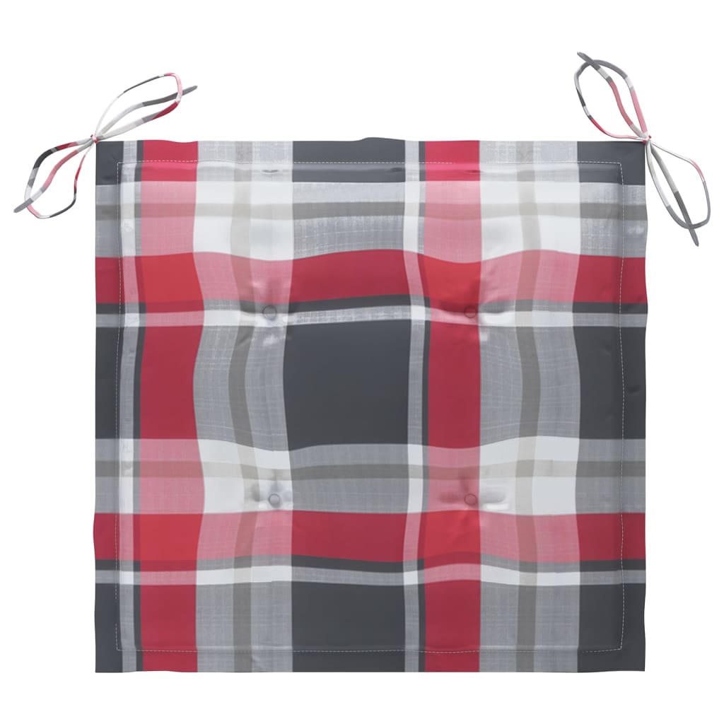 8 db tömör tíkfa kerti szék párnával