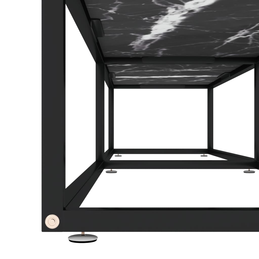 Fekete márvány színű edzett üveg tv-szekrény 180 x 40 x 40,5 cm Fekete márvány színű edzett üveg tv-szekrény 180 x 40 x 40,5 cm