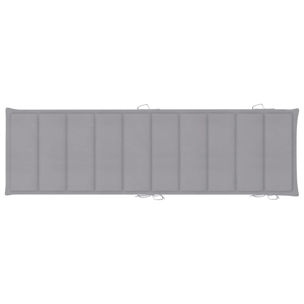 2 db tömör akácfa napozóágy párnákkal