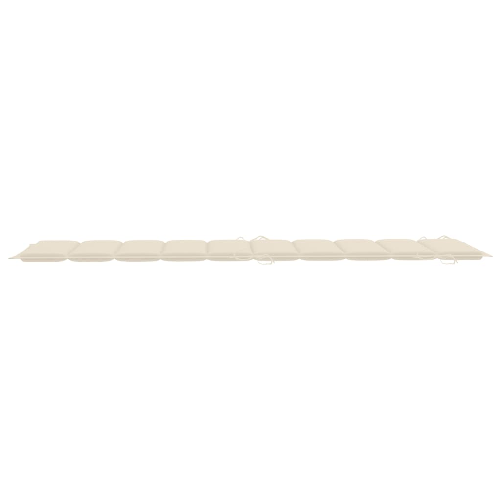 2 db tömör akácfa napozóágy párnákkal