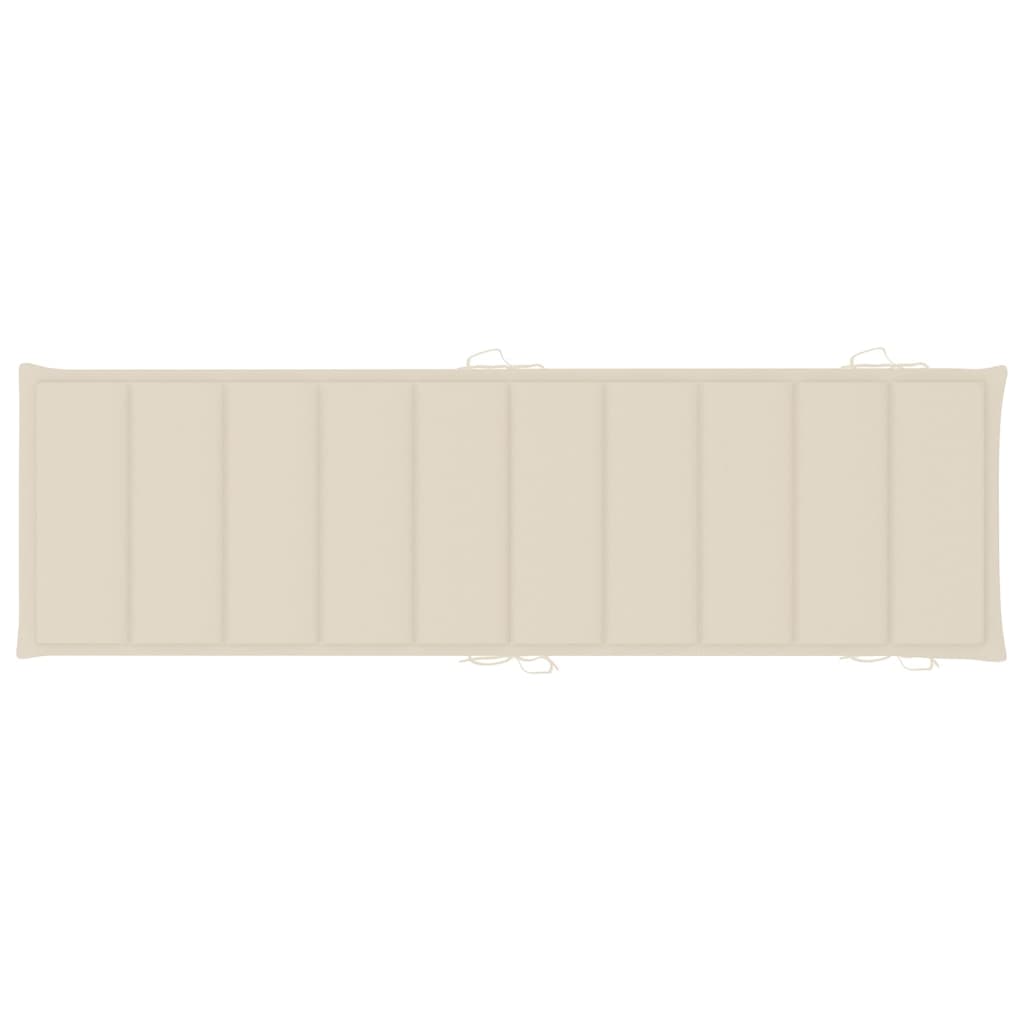 2 db tömör akácfa napozóágy párnákkal