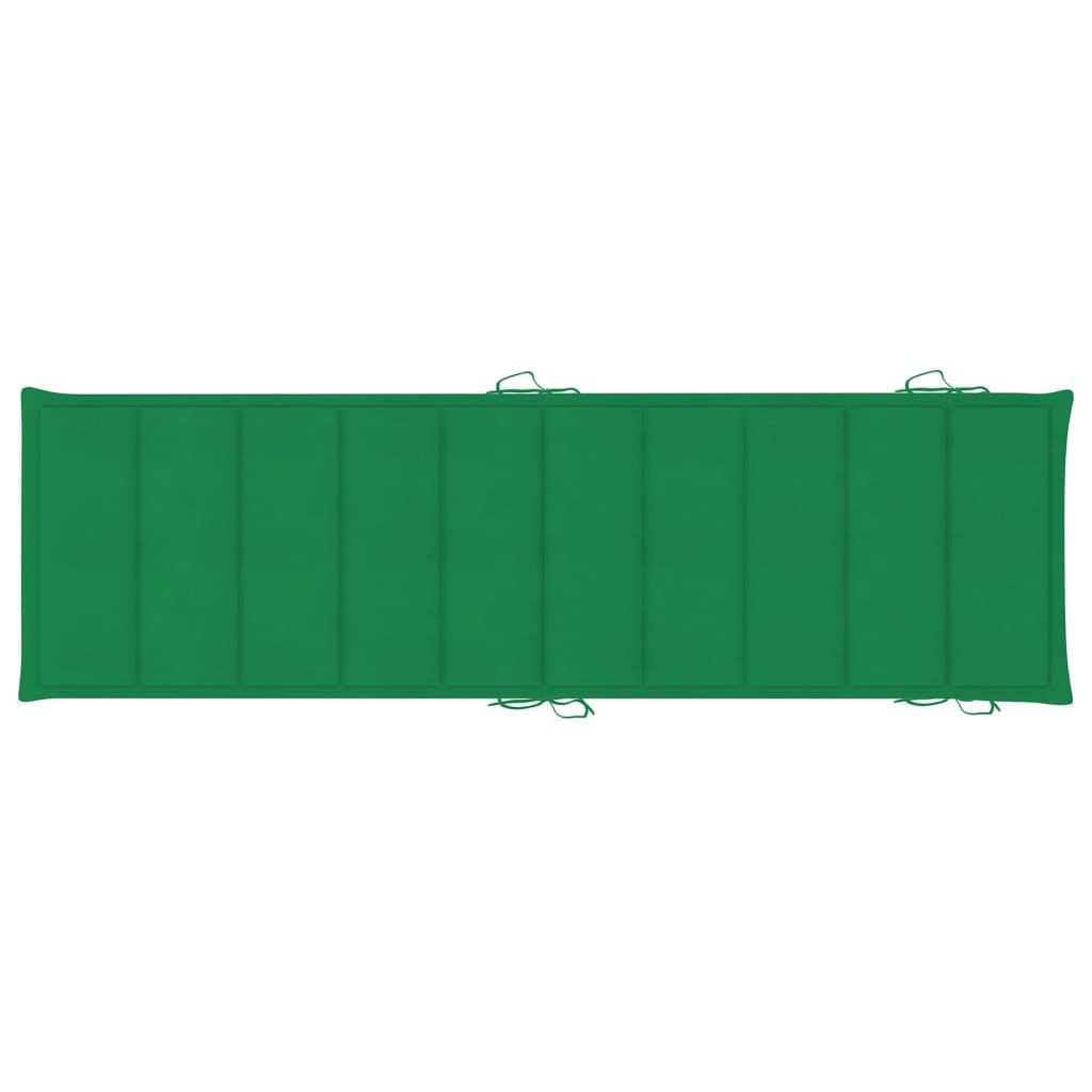 2 db tömör akácfa napozóágy párnákkal