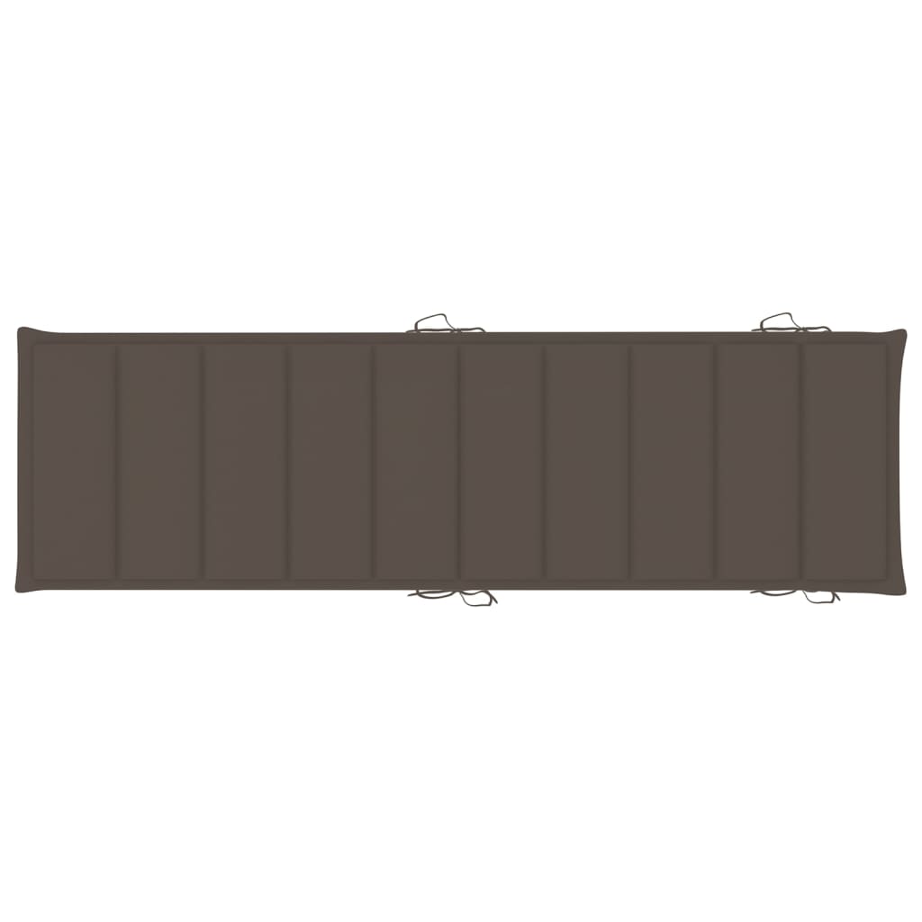 2 db tömör akácfa napozóágy párnákkal