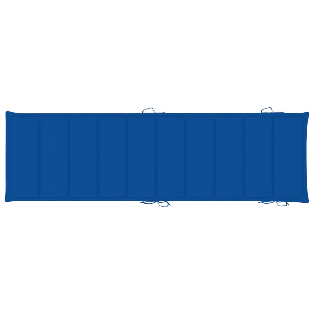 2 db tömör akácfa napozóágy párnákkal