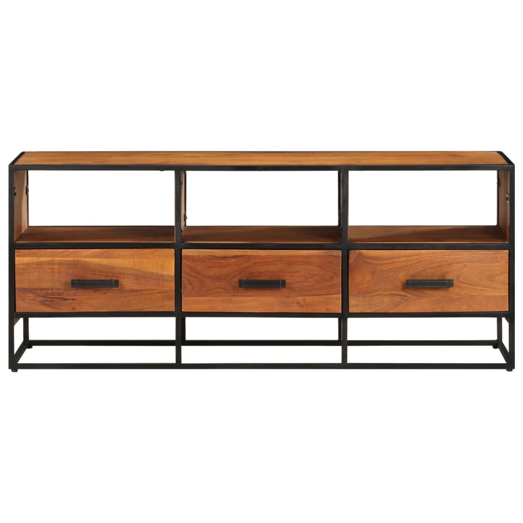 Tömör akácfa tv-szekrény 110 x 30 x 45 cm Tömör akácfa tv-szekrény 110 x 30 x 45 cm