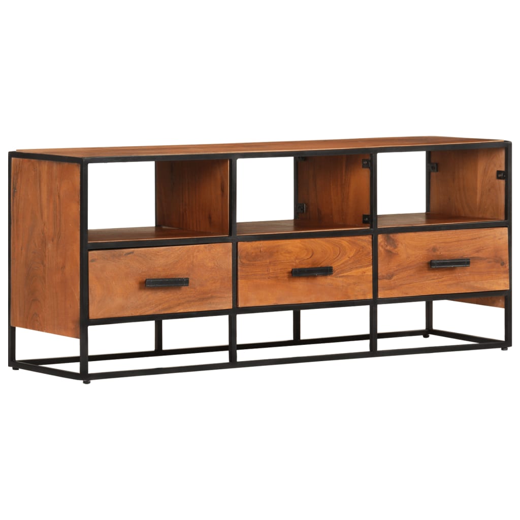 Tömör akácfa tv-szekrény 110 x 30 x 45 cm Tömör akácfa tv-szekrény 110 x 30 x 45 cm