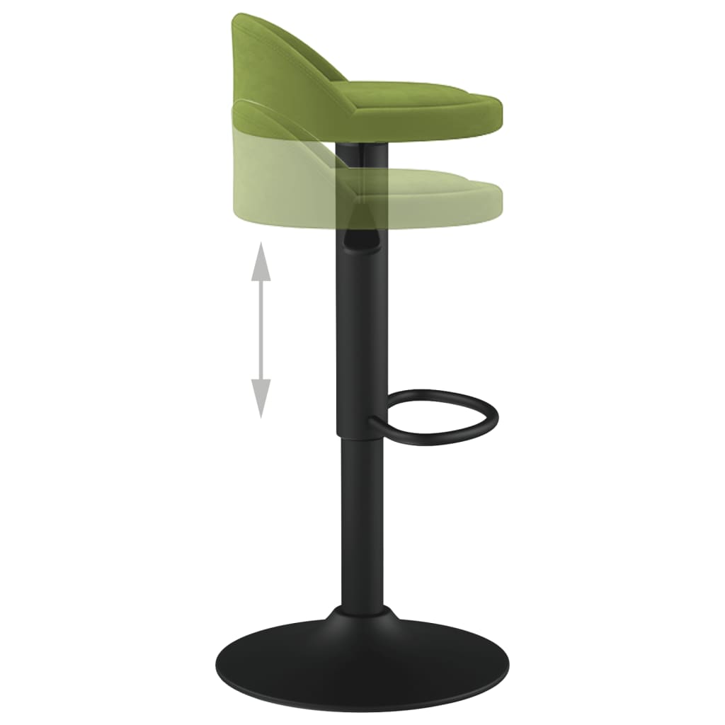 Világoszöld bársony bárszék