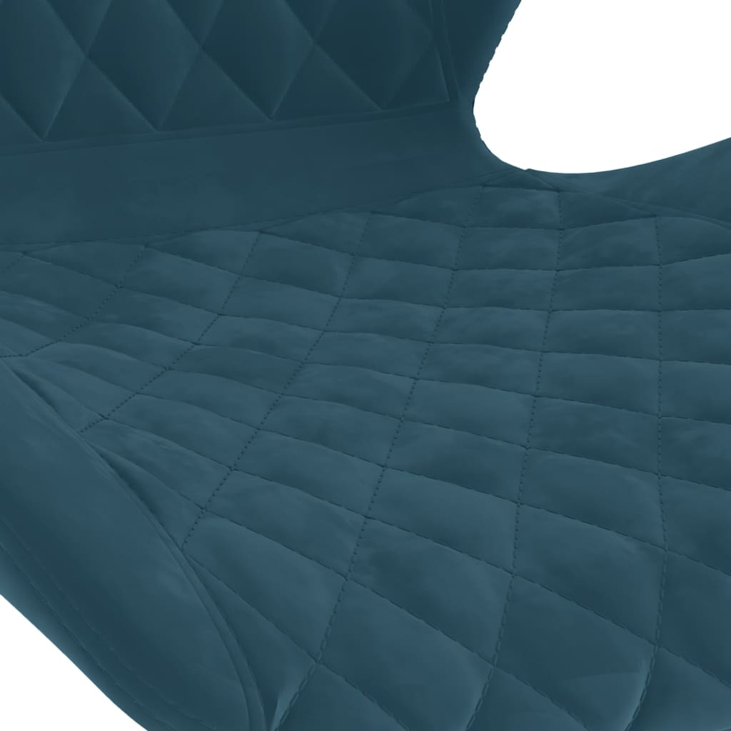 2 db kék bársony bárszék