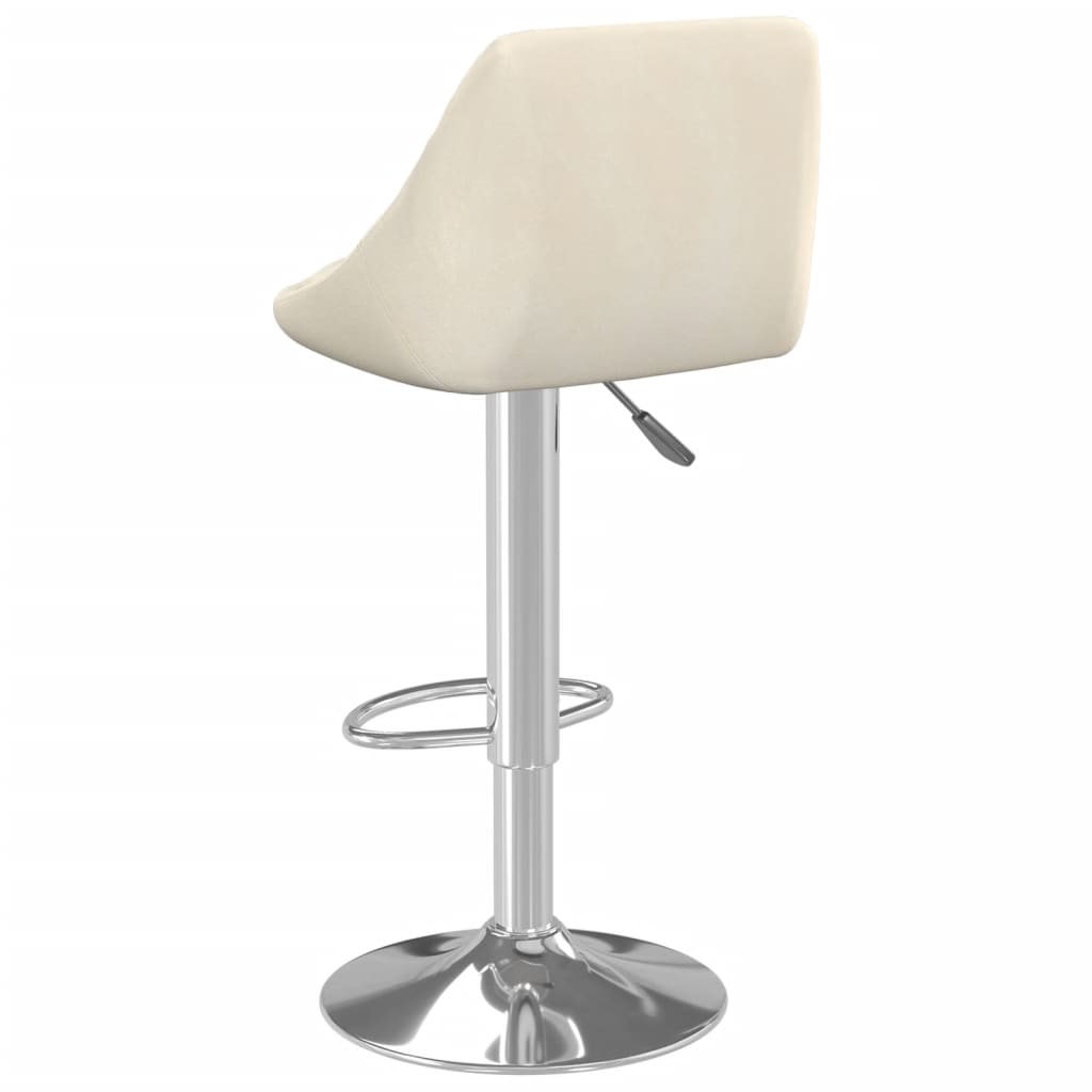 2 db krémszínű bársony bárszék