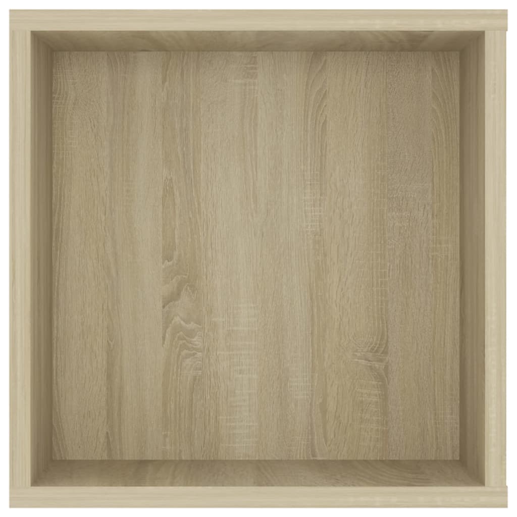 Sonoma-tölgyszínű falra szerelhető tv-szekrény 102 x 35 x 35 cm