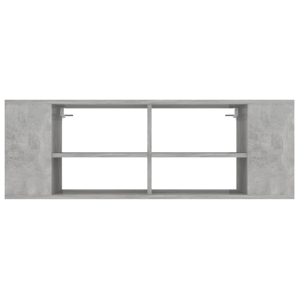 Betonszürke falra szerelhető tv-szekrény 102 x 35 x 35 cm