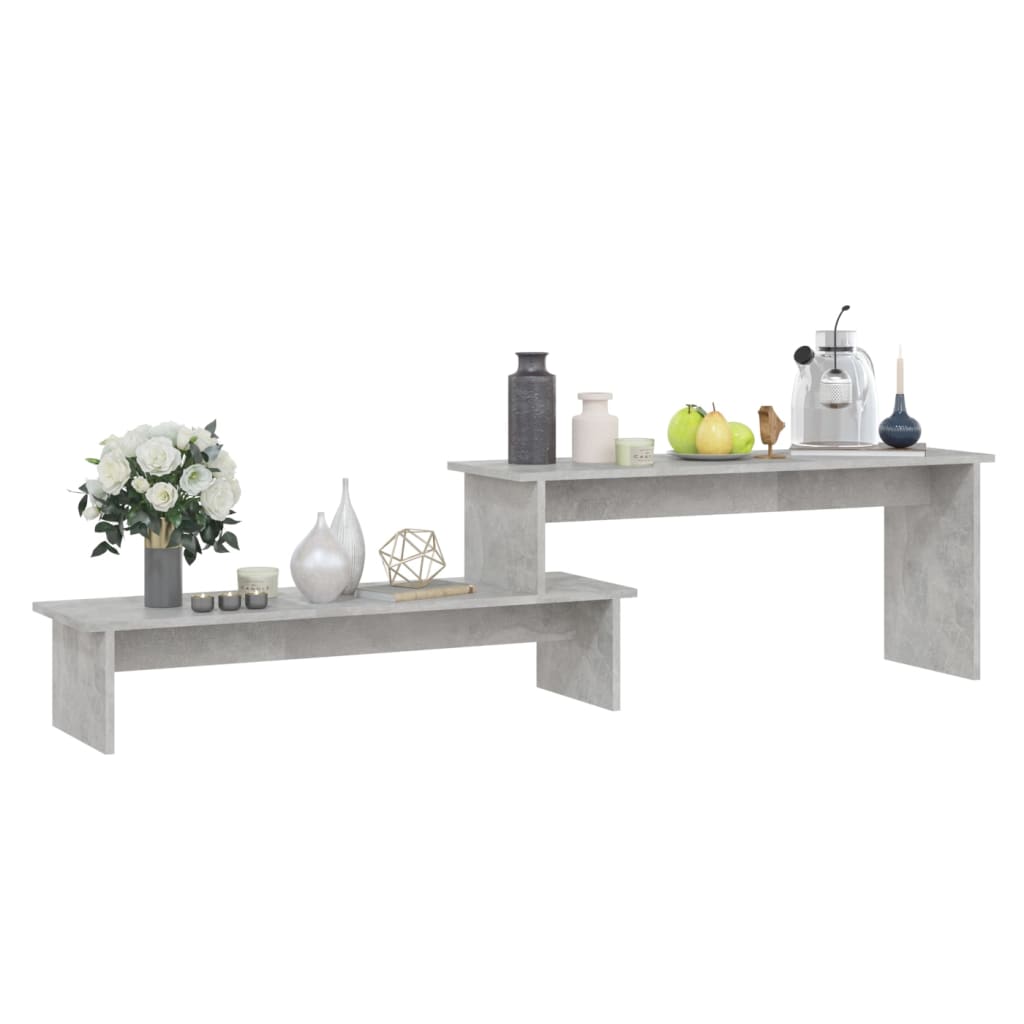 Betonszürke forgácslap tv-szekrény 180 x 30 x 43 cm Betonszürke forgácslap tv-szekrény 180 x 30 x 43 cm