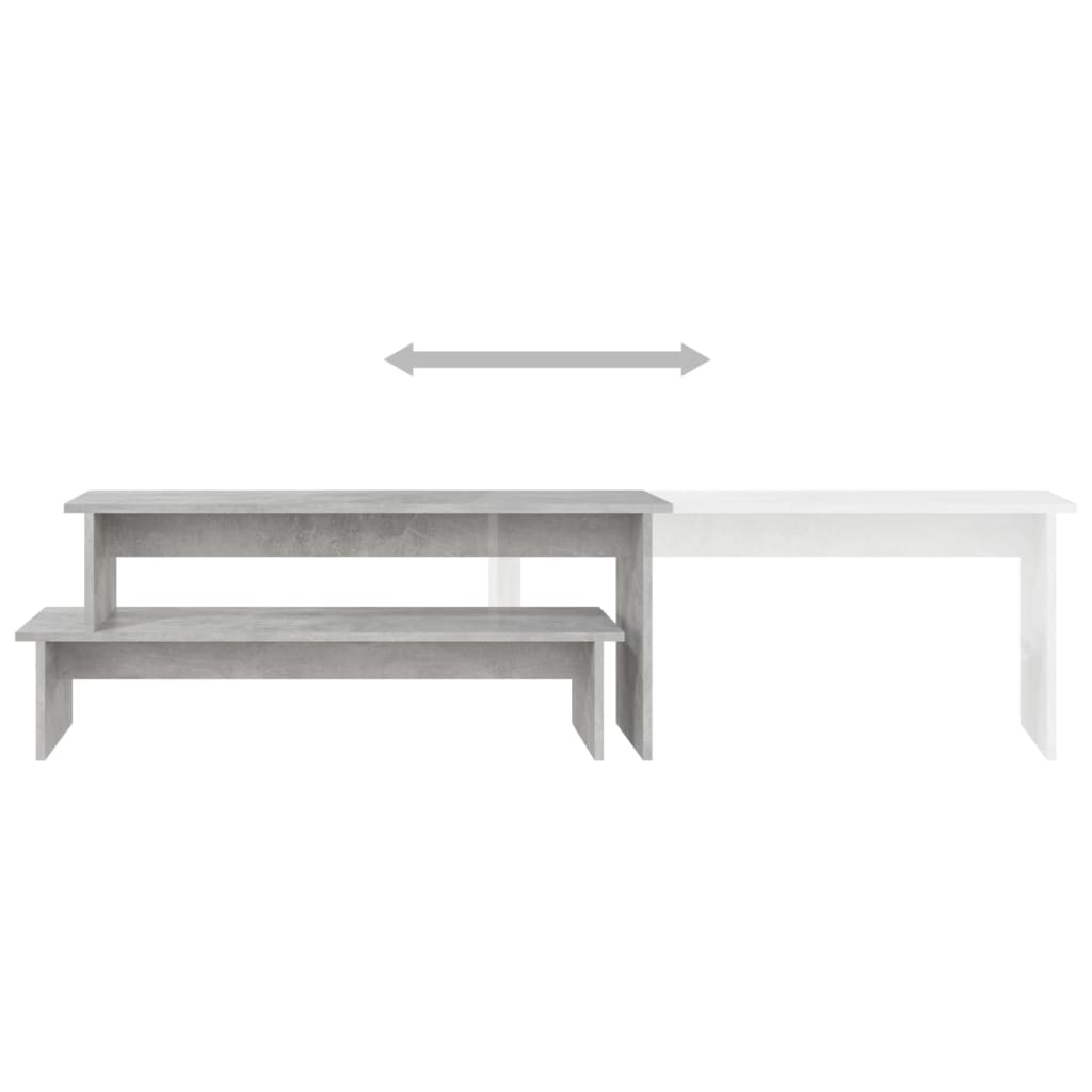 Betonszürke forgácslap tv-szekrény 180 x 30 x 43 cm Betonszürke forgácslap tv-szekrény 180 x 30 x 43 cm