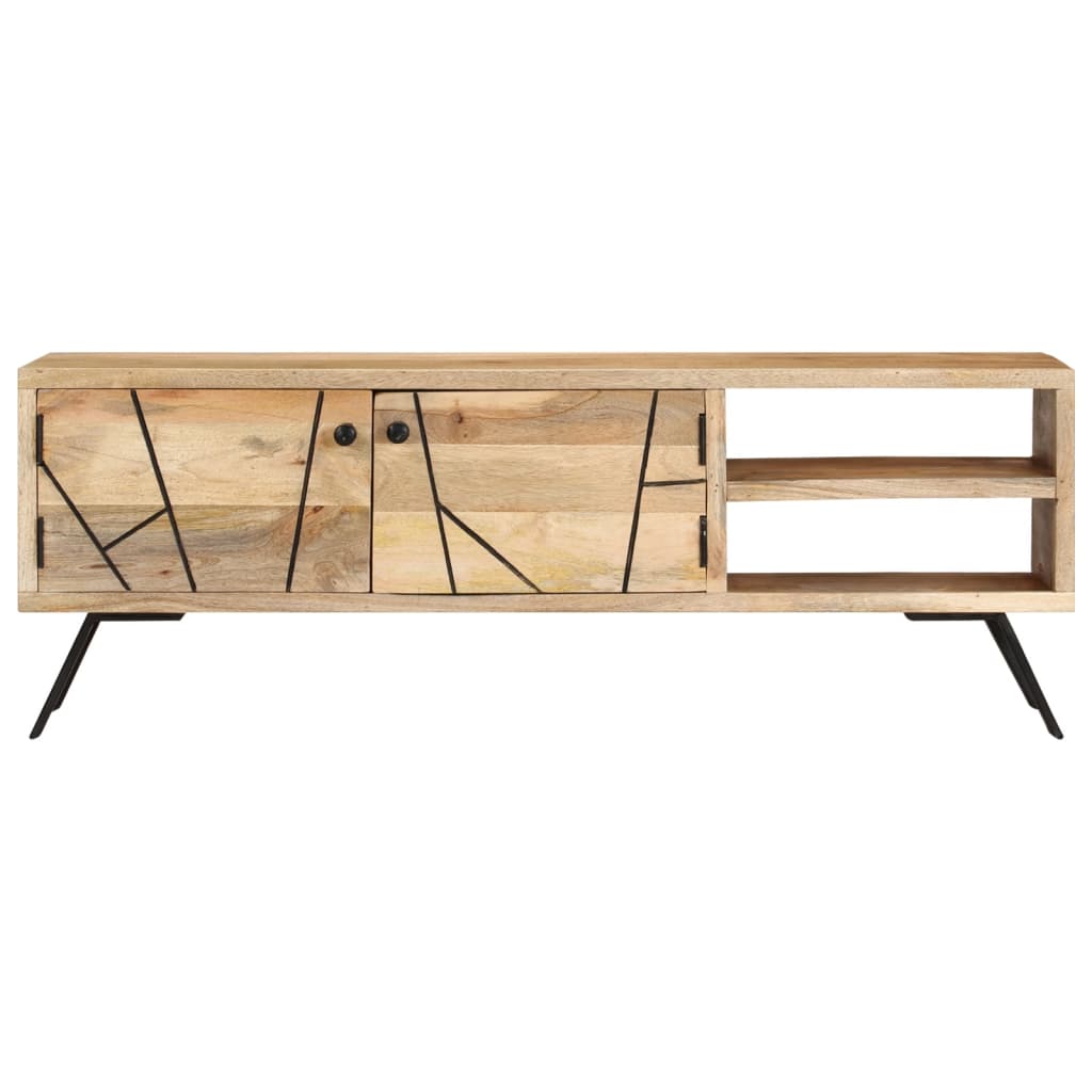 Tömör mangófa tv-szekrény 110 x 30 x 40 cm