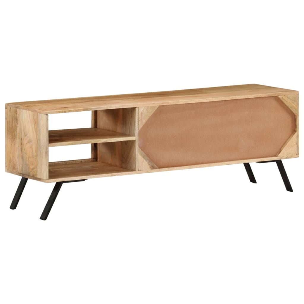 Tömör mangófa tv-szekrény 110 x 30 x 40 cm