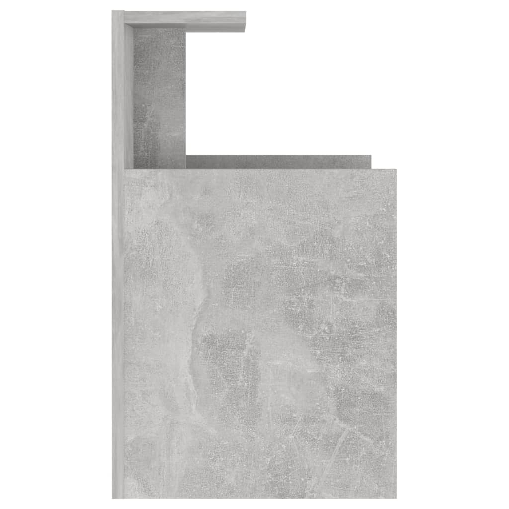 2 db betonszürke szerelt fa éjjeliszekrény 40 x 35 x 60 cm