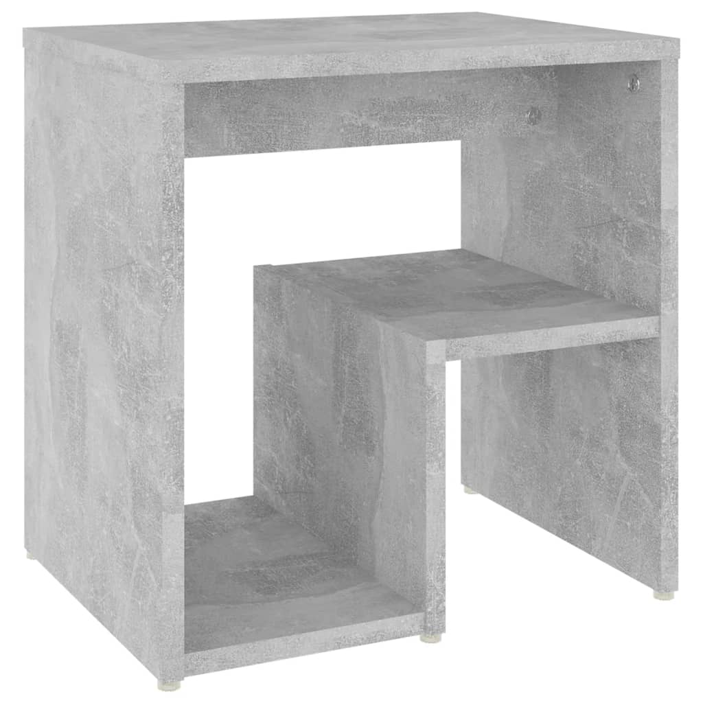 2 db betonszürke szerelt fa éjjeliszekrény 40 x 30 x 40 cm