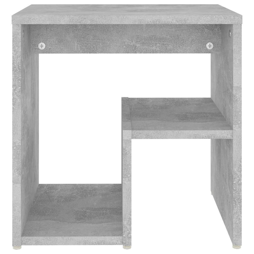2 db betonszürke szerelt fa éjjeliszekrény 40 x 30 x 40 cm