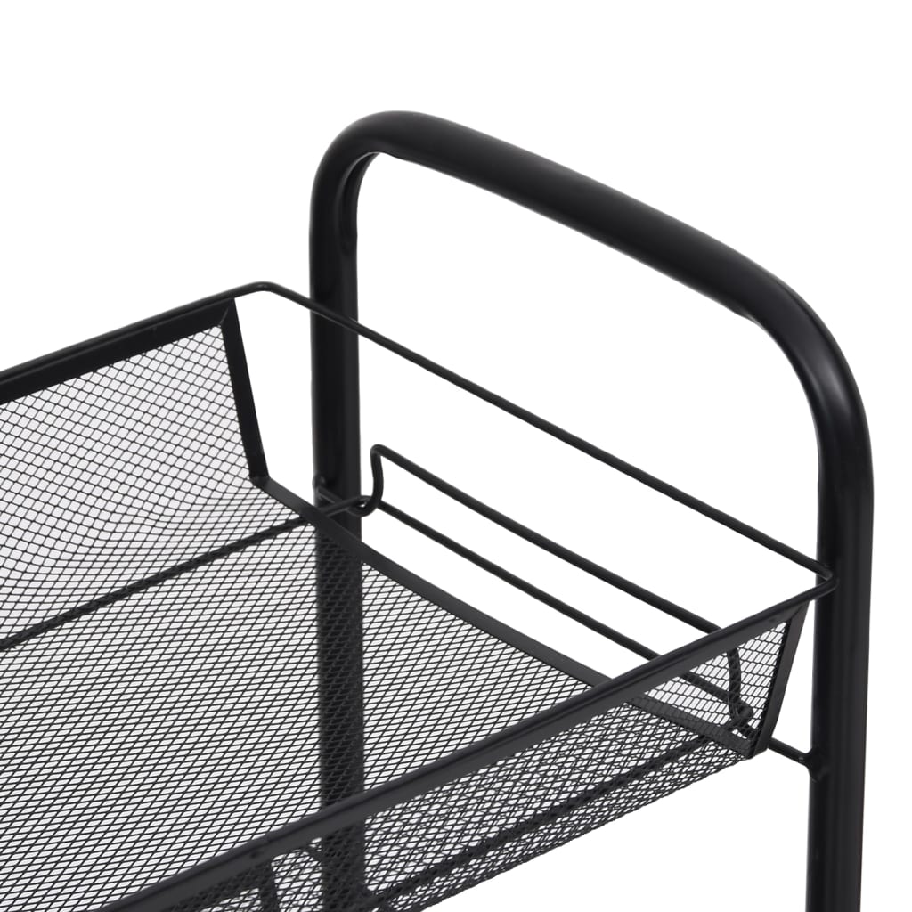 5 szintes fekete vas konyhai kerekes kocsi 46 x 26 x 105 cm 5 szintes fekete vas konyhai kerekes kocsi 46 x 26 x 105 cm