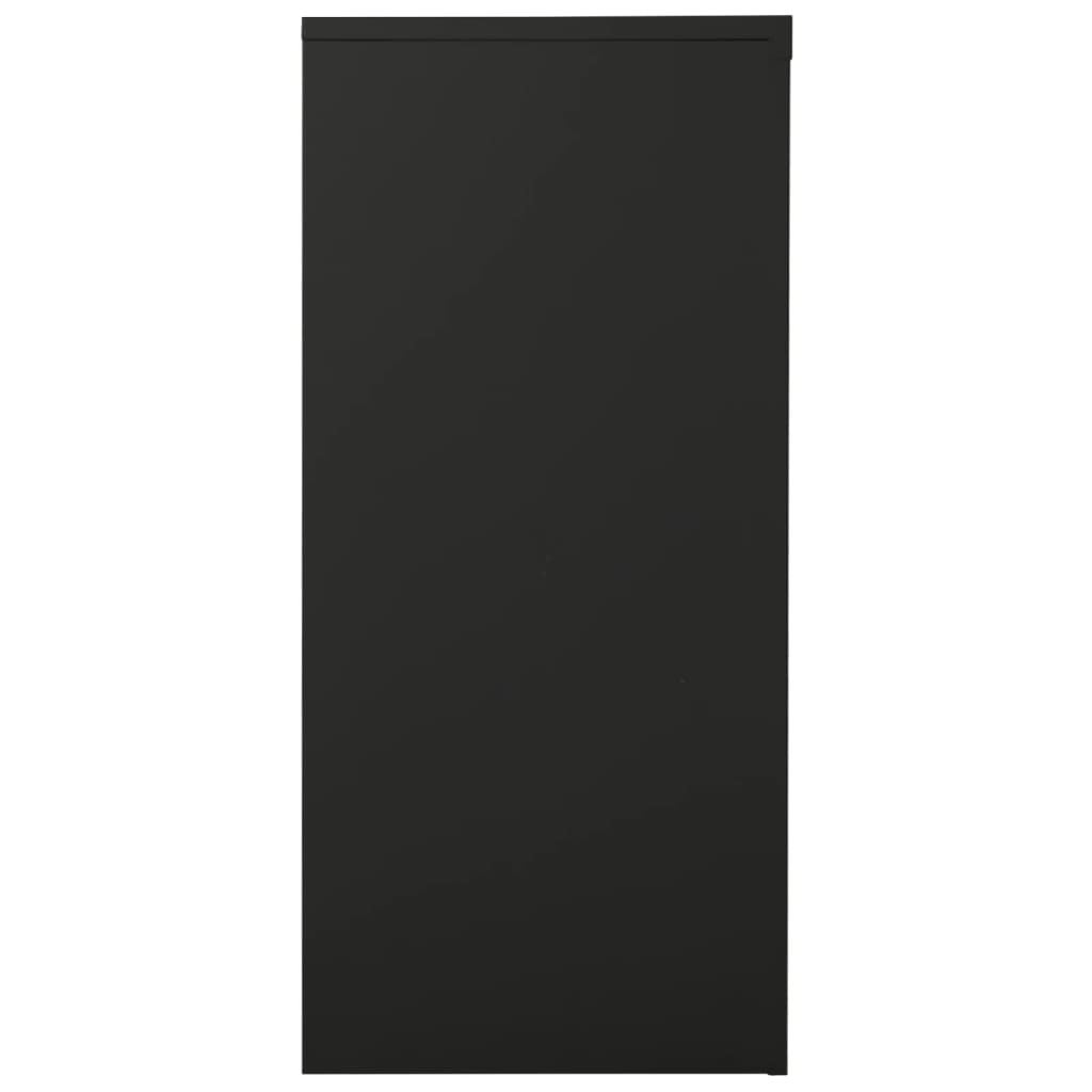 Antracitszürke acél tolóajtós szekrény 90 x 40 x 90 cm