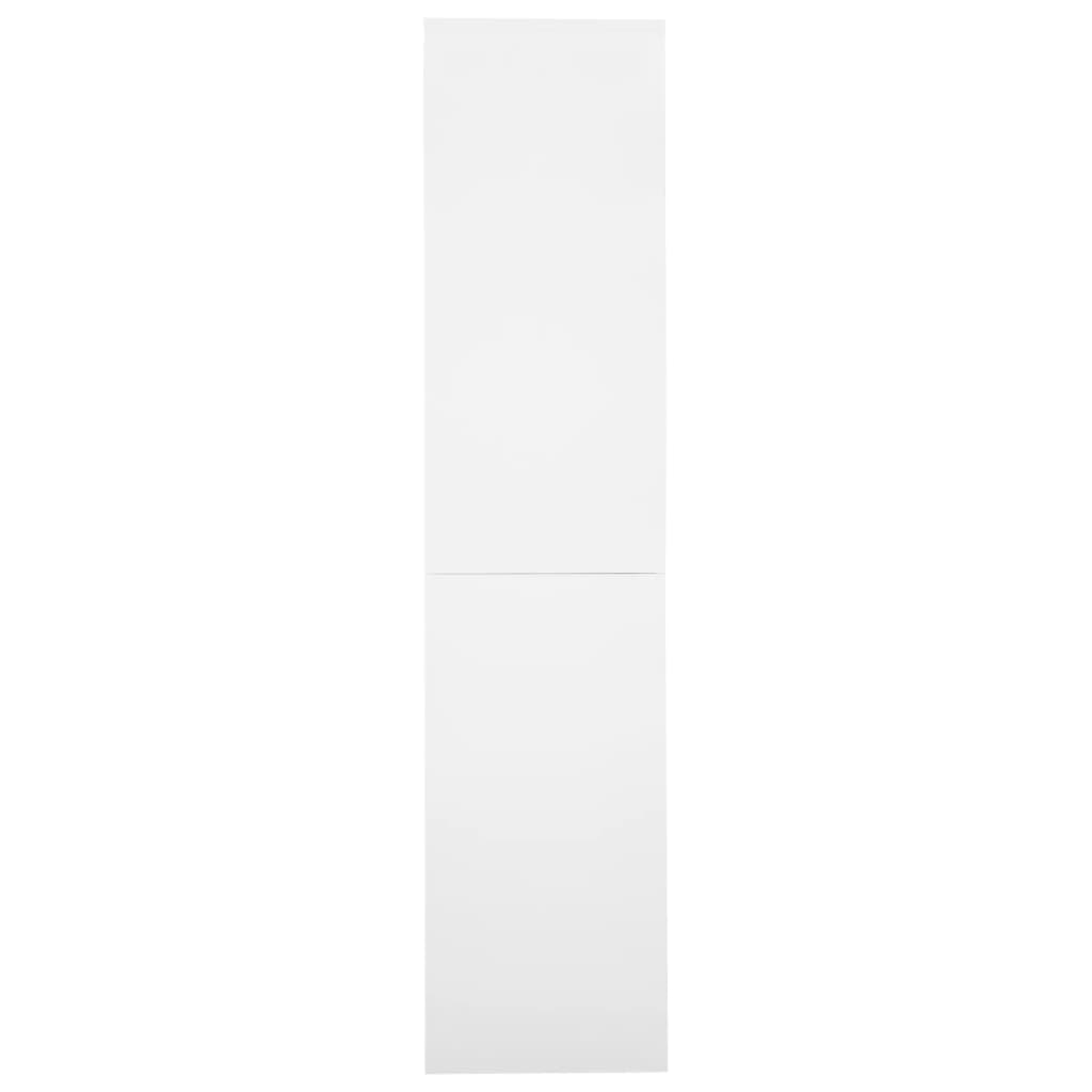 Fehér acél tolóajtós irodai szekrény 90 x 40 x 180 cm Fehér acél tolóajtós irodai szekrény 90 x 40 x 180 cm