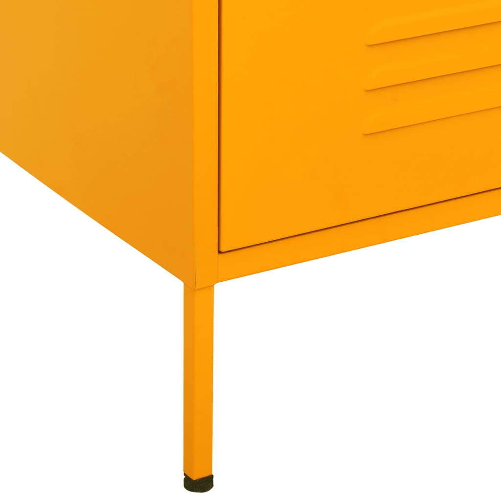 Mustársárga acél fiókos szekrény 80 x 35 x 101,5 cm Mustársárga acél fiókos szekrény 80 x 35 x 101,5 cm