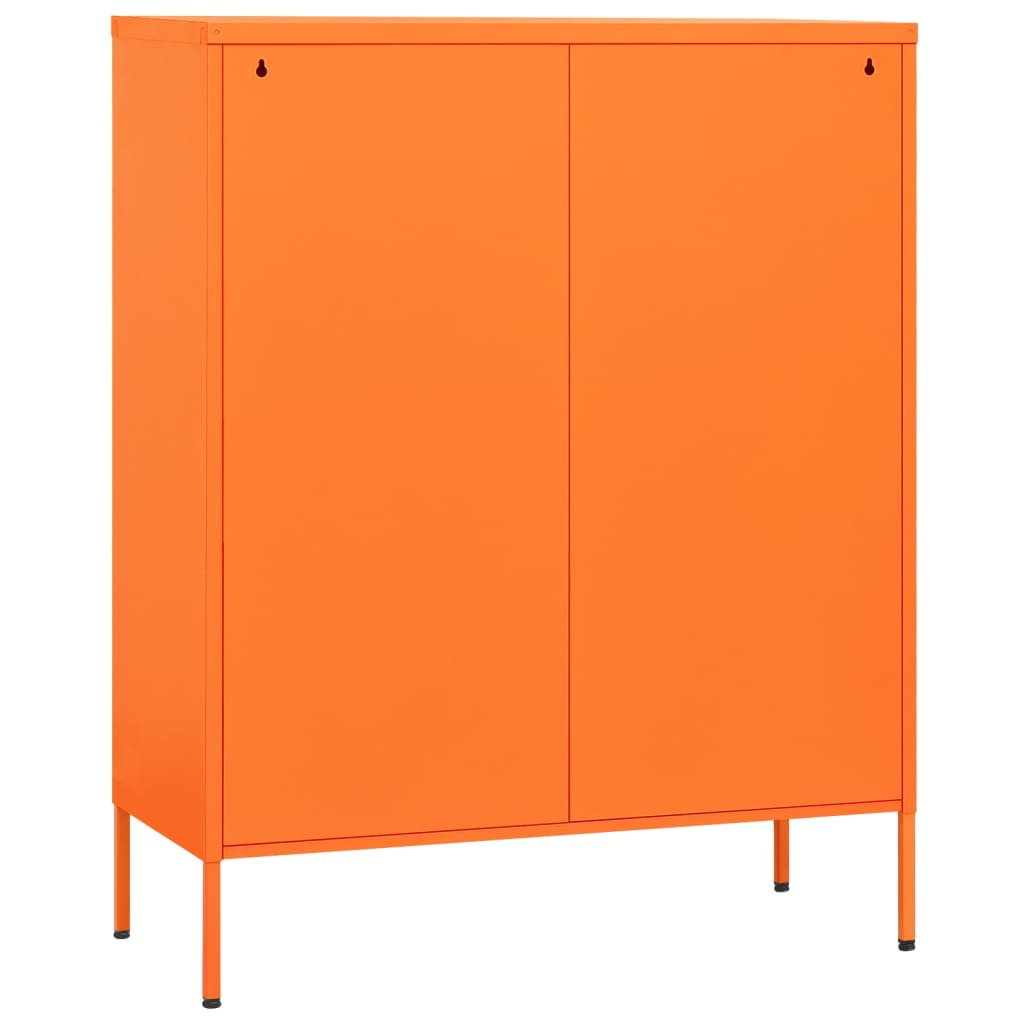 Narancssárga acél fiókos szekrény 80 x 35 x 101,5 cm Narancssárga acél fiókos szekrény 80 x 35 x 101,5 cm