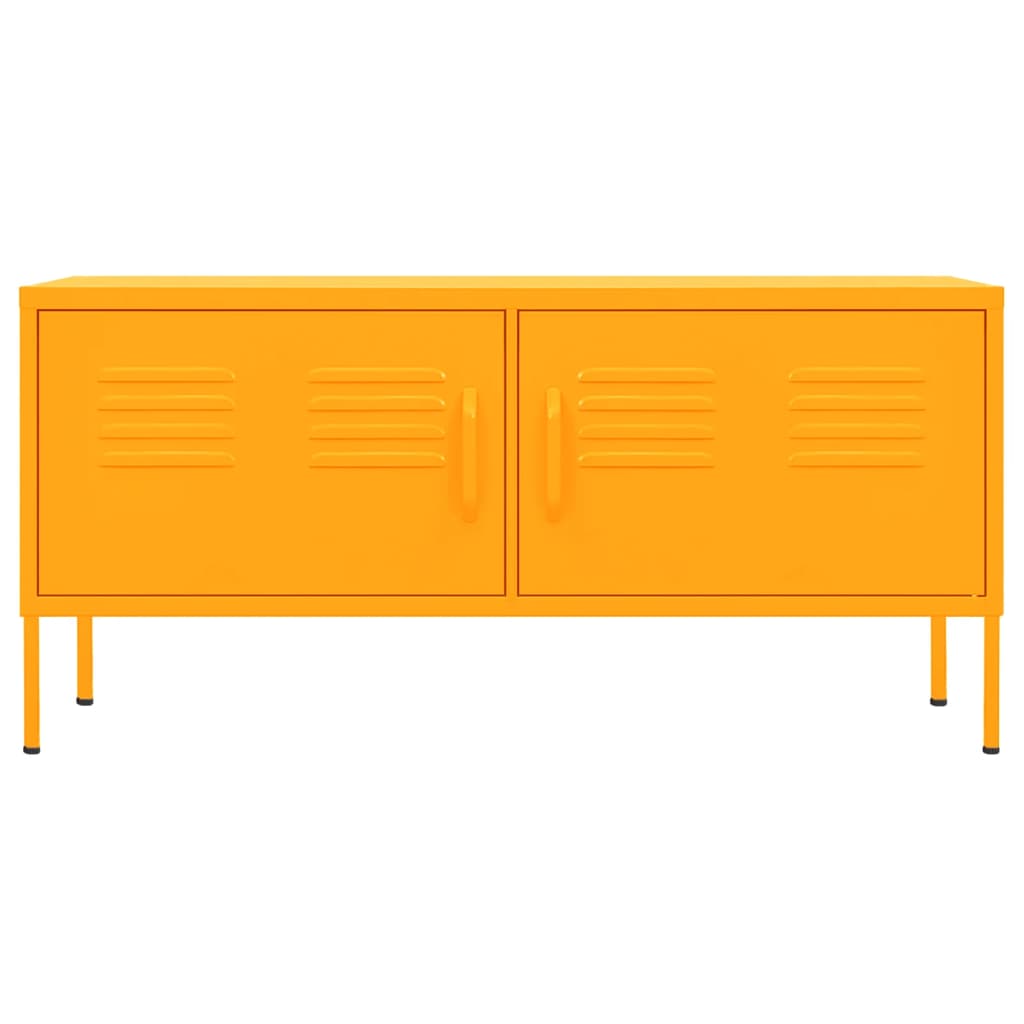 Mustársárga acél tv szekrény105 x 35 x 50 cm