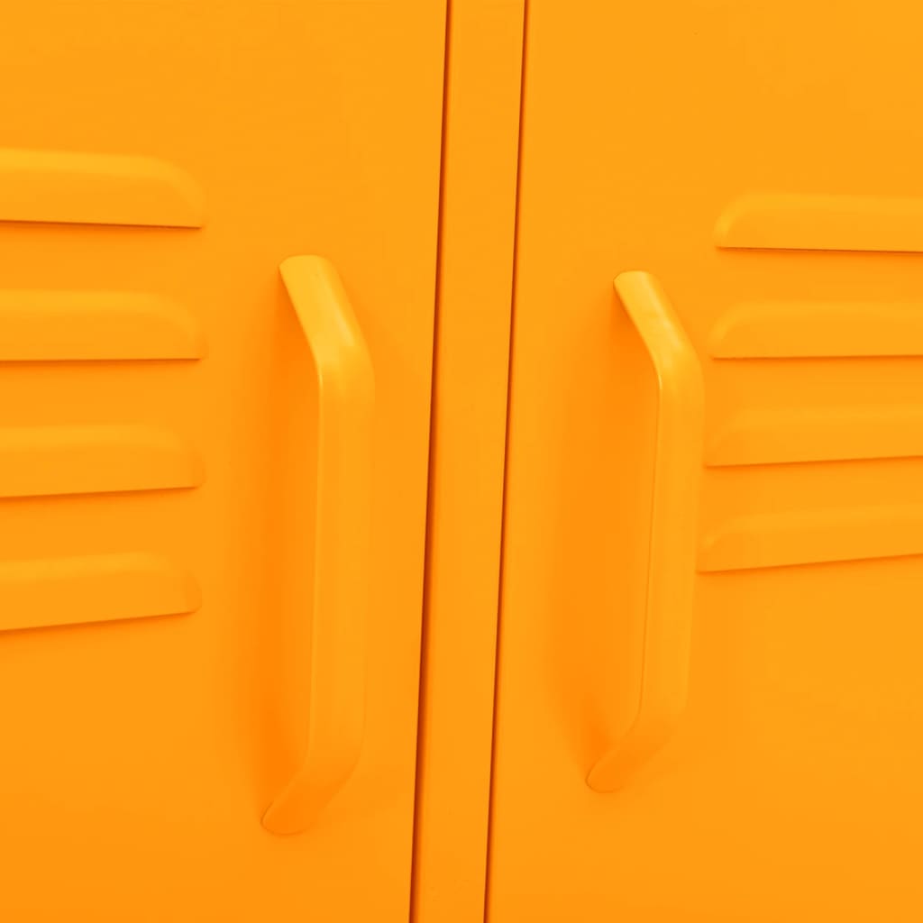 Mustársárga acél tv szekrény105 x 35 x 50 cm