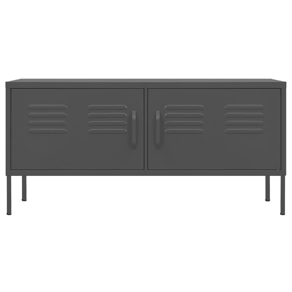antracitszürke acél tv-szekrény 105 x 35 x 50 cm antracitszürke acél tv-szekrény 105 x 35 x 50 cm