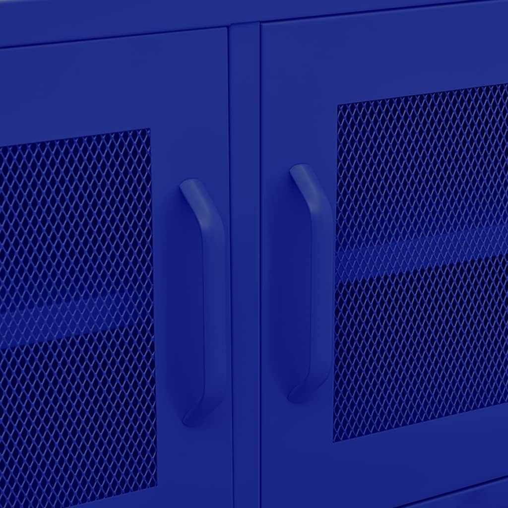 Tengerészkék acél tv-szekrény 105 x 35 x 50 cm
